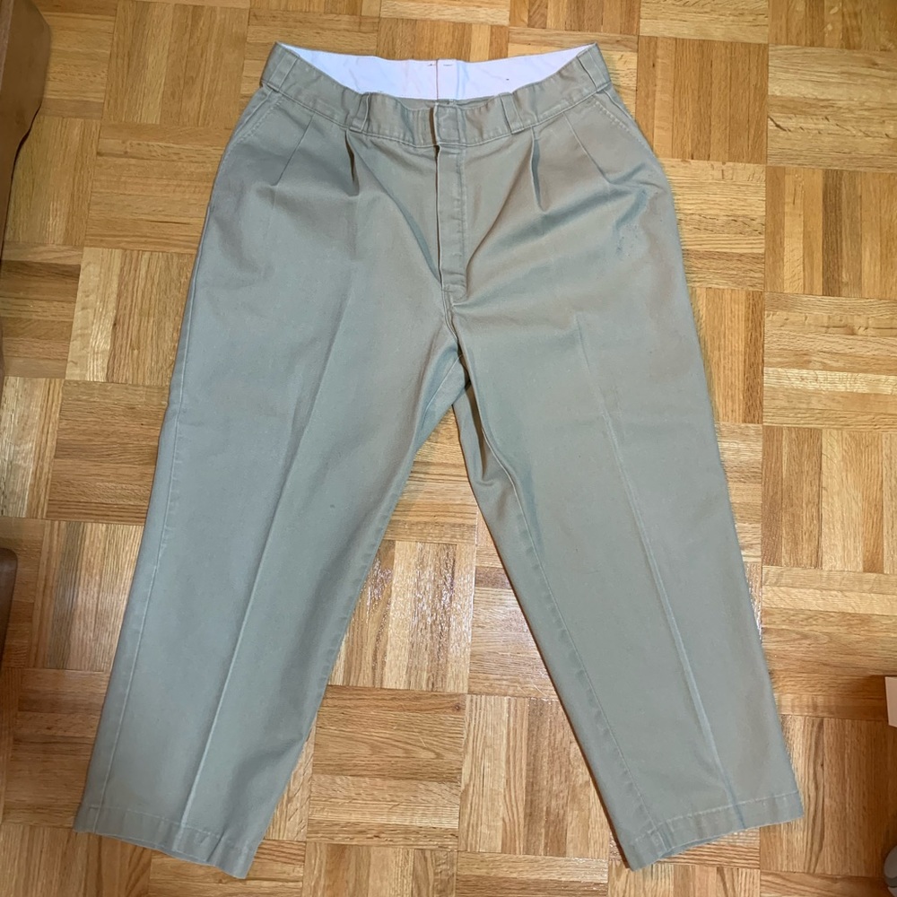 Dickies Casual Work Pants with Pleats (Made in USA)